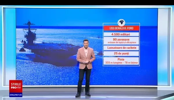 SUA trimit în Europa cel mai puternic și mai modern portavion. Unde se îndreaptă USS Gerald R. Ford