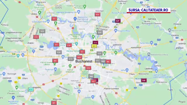 Poluare periculoasă în București. Particule care cauzează cancer au depășit de trei ori limita admisă