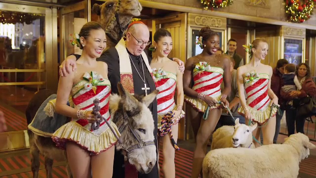 New York-ul se pregătește de Crăciun. Patru animale au fost sfințite pentru a face parte din scena Nașterii lui Iisus