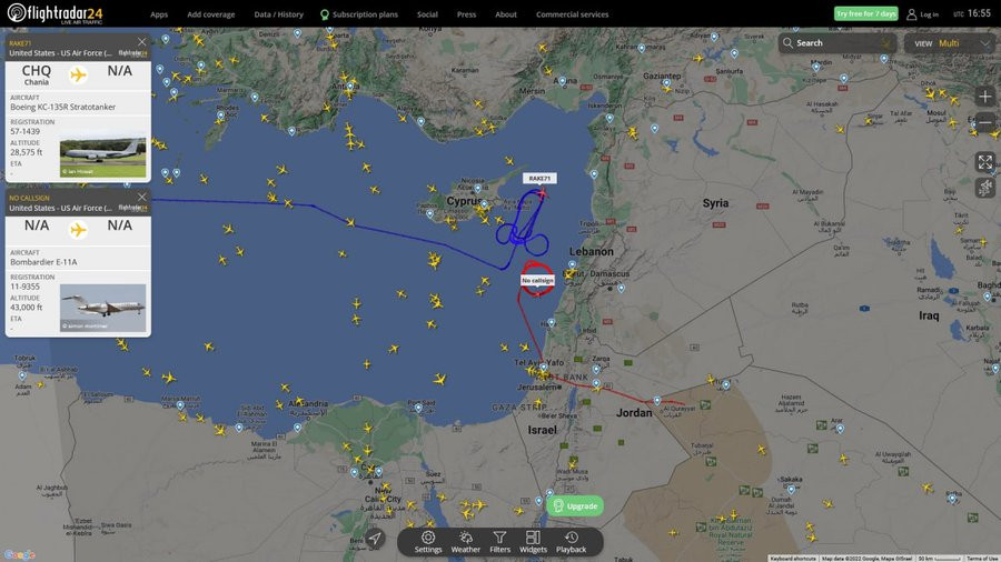 Piloții americani le-au transmis rușilor un mesaj mai puțin obișnuit. Ce au desenat pe cer lângă o bază militară rusească