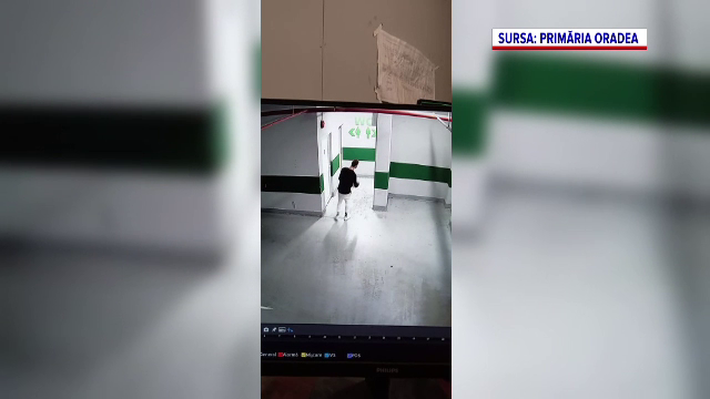 Un bărbat din Oradea a pornit intenționat sistemul de stingere a incendiilor într-o parcare subterană din oraș