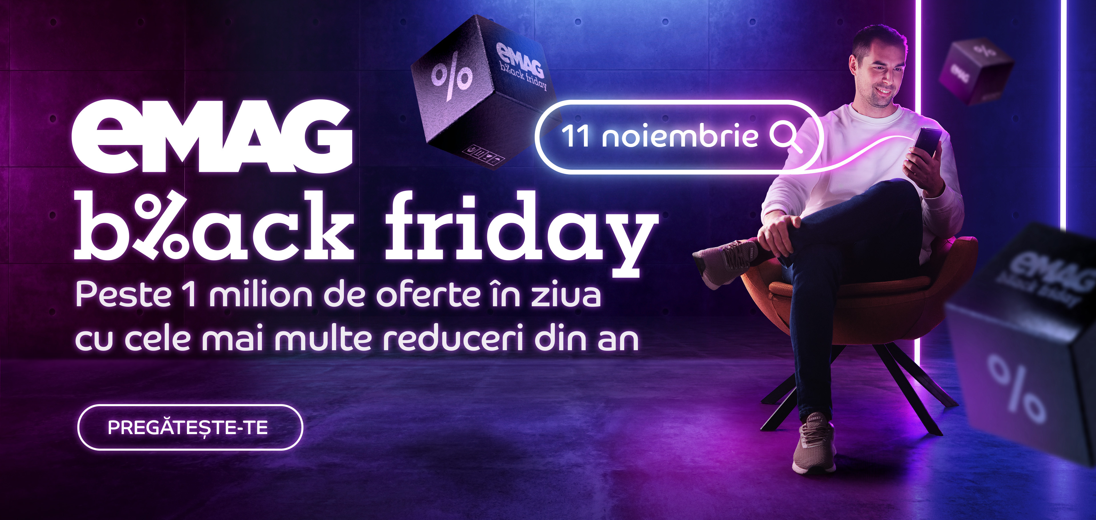 (P) Black Friday 2022 la eMAG: cel mai bun moment pentru shopping din an