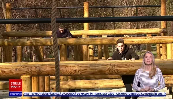 Un parc de aventură a fost amenajat în Craiova. Pasionații de sporturi extreme își pot testa limitele