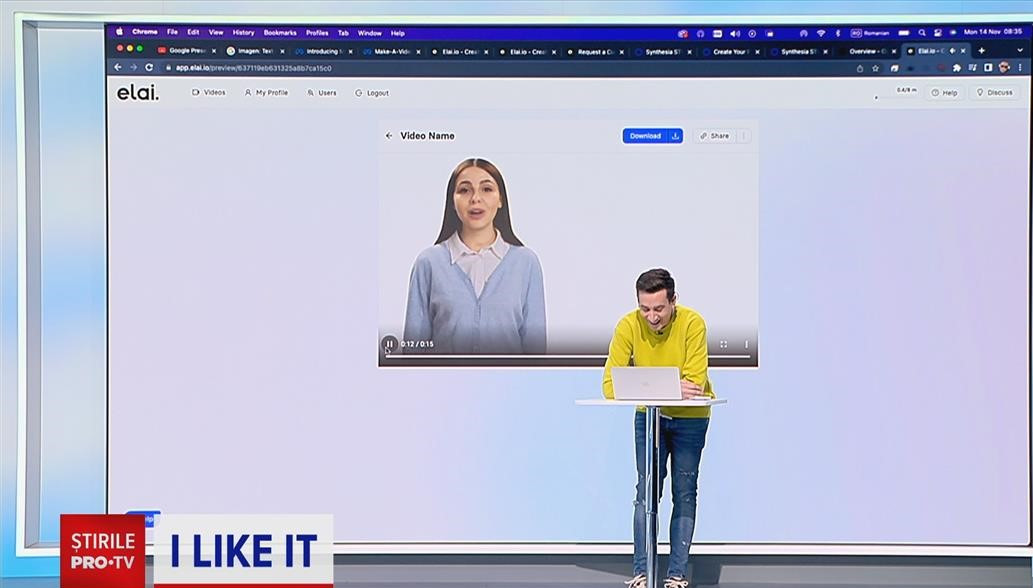 Demonstrație la iLikeIT. Putem folosi inteligența artificială pentru a genera automat clipuri video