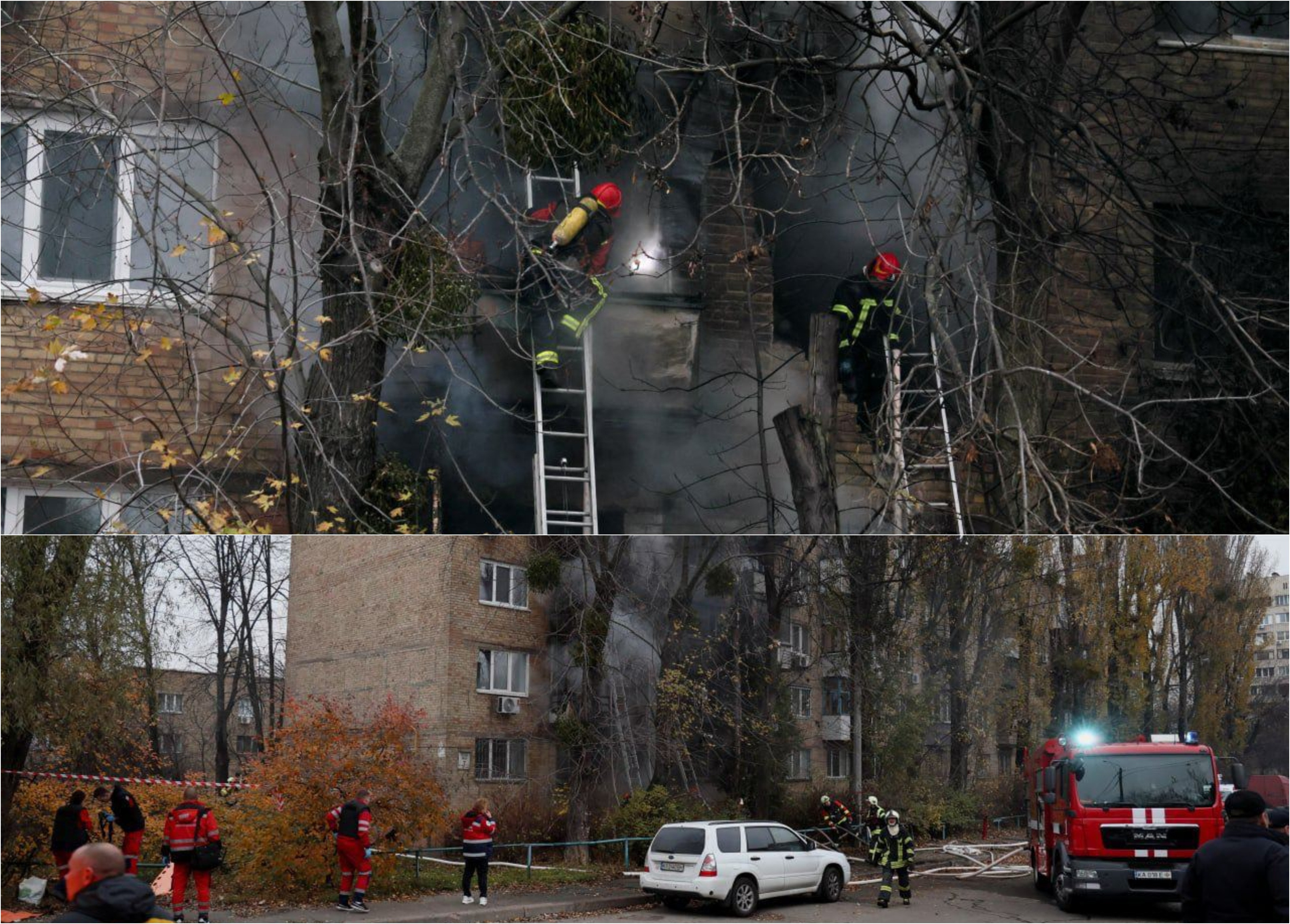 VIDEO. Rusia contraatacă. Două blocuri de locuinţe din capitala Ucrainei au fost lovite cu rachete