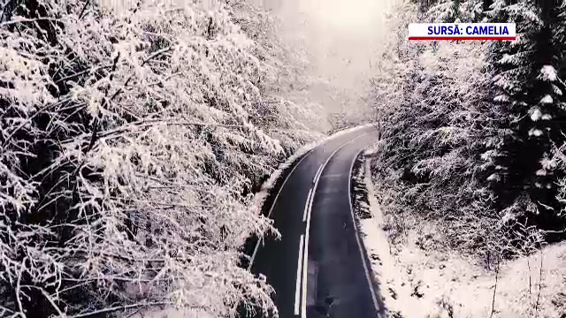 Prima zăpadă în Suceava. Peisajele s-au transformat în unele de poveste