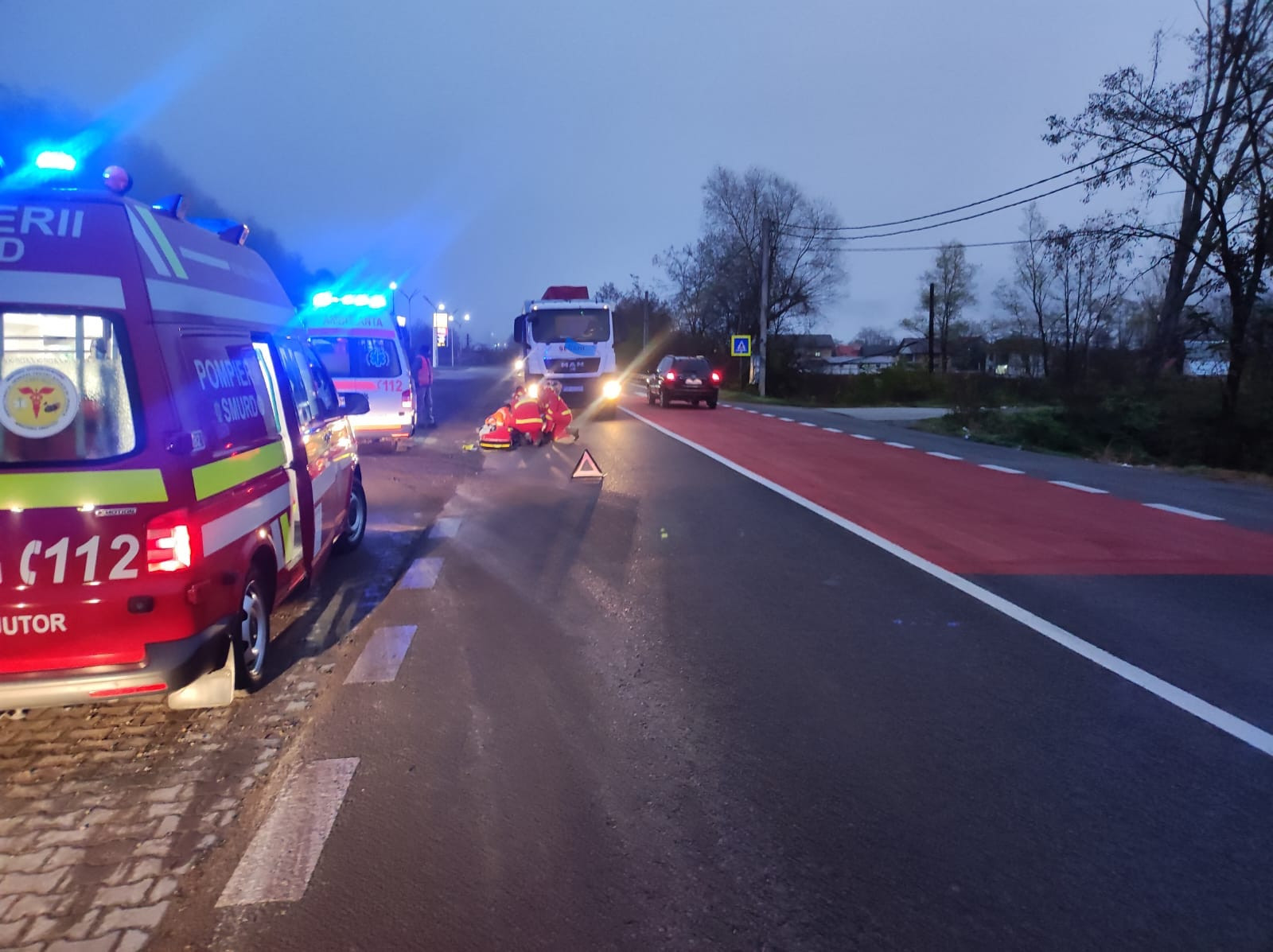 Accident mortal în Vâlcea. Un pieton a fost lovit de un TIR