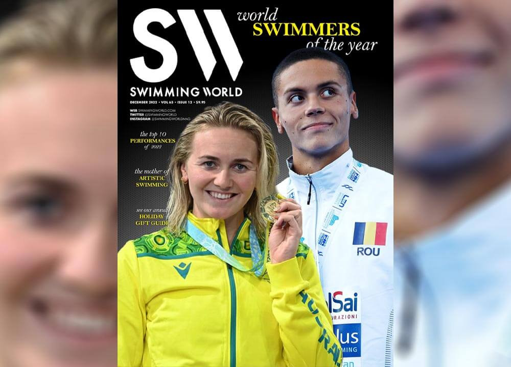 David Popovici a fost desemnat cel mai bun înotător al anului 2022 de Swimming World Magazine