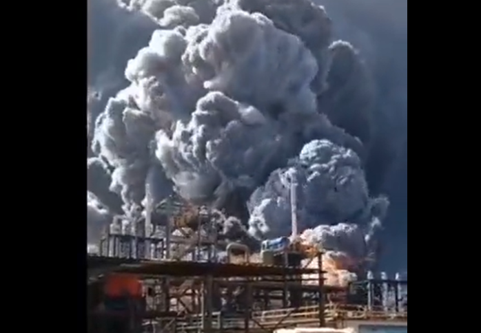 Explozie într-o uzină chimică, în nordul Chinei. Imagini VIDEO