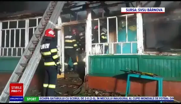 Bătrân din Iași, mort în incendiul care îi mistuise casa. Pusese și perdelele în sobă, ca să se încălzească