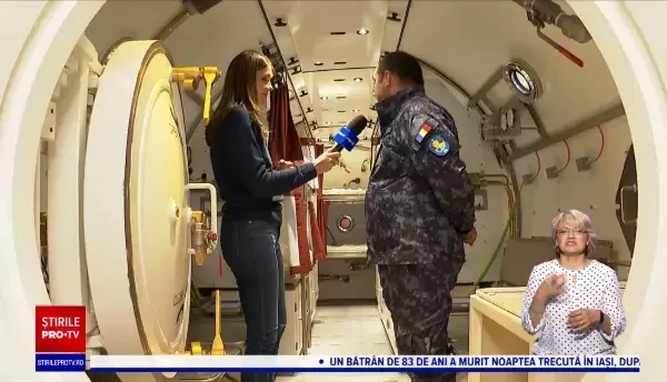 Unul dintre cele mai moderne simulatoare hiperbare din Europa, inaugurat la Constanța. Cum se pregătesc scafandrii