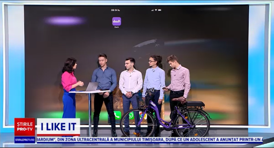 Patru liceeni din Cluj au creat o aplicație pentru biciclete electrice de închiriat. ”Dorim să aducem bicicleta pe străzi”