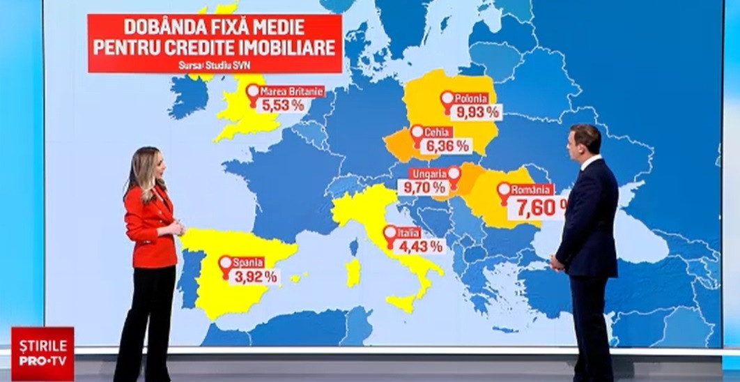 Ratele pentru locuințe au crescut considerabil. Cum stă România față de alte țări din UE