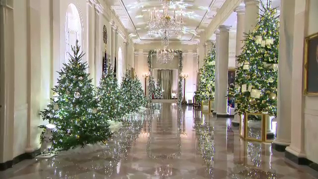 Casa Albă a îmbrăcat haine de sărbătoare. Cum a ales Prima Doamnă decorațiunile de Crăciun