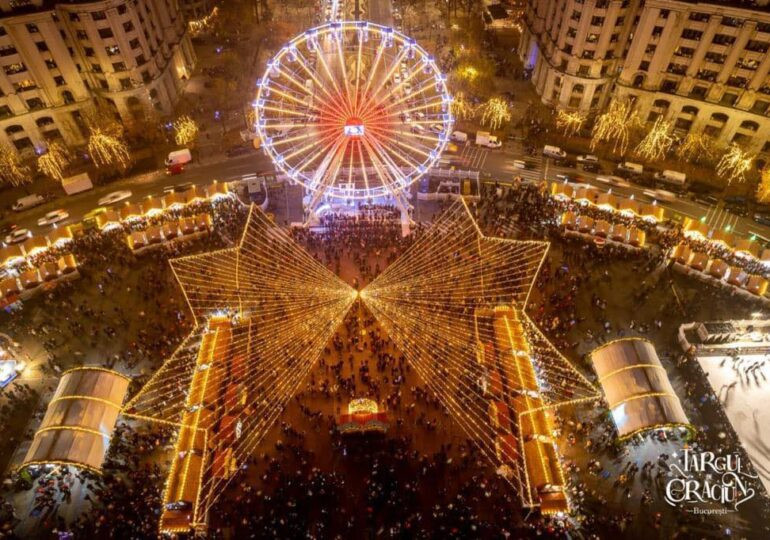 Câte milioane de lei costă târgul de Crăciun din Piața Constituției. Primăria Capitalei speră să-și recupereze investiția