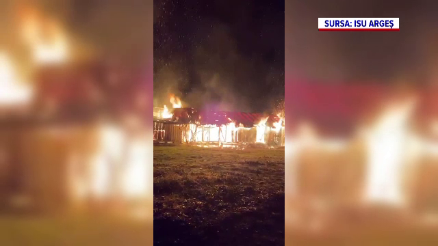 Incendiu la o moară din Lunca Corbului. Focul a fost pornit de un grup de copii