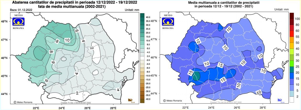 harti decembrie - ianuarie meteo