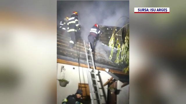 Incendiu la o casă din Argeș. Ce s-a întâmplat