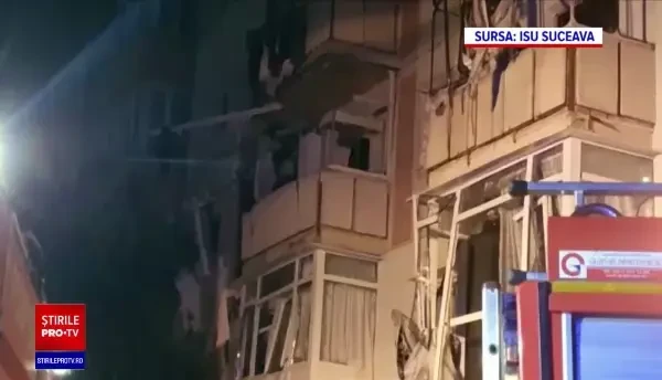 Explozie puternică într-un bloc din Suceava. Trei oameni au fost răniți