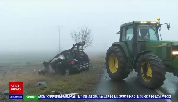 Impact mortal pe „drumul morții” E85, între un autoturism și un TIR. Doi bărbați nu au avut nicio șansă