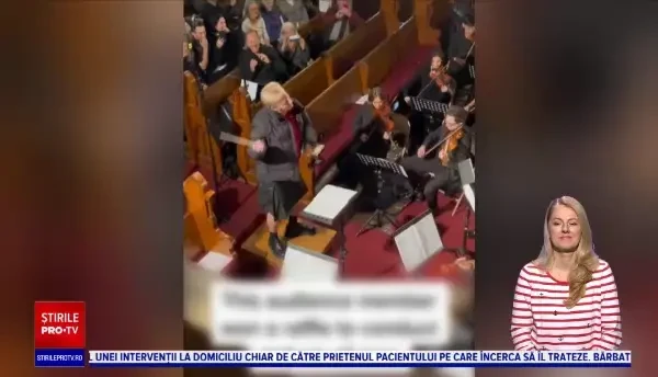 Ce a făcut un bărbat care a câștigat la tombolă dreptul de a dirija orchestra din New York