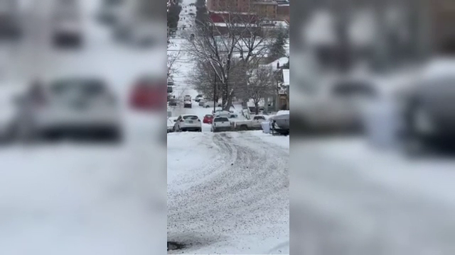 Scene memorabile într-un cartier din Oregon, SUA. Patru vehicule s-au ciocnit din cauza unei mașini de poliție