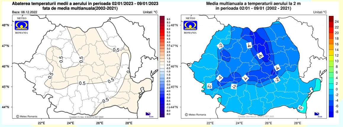 vremea craciun, revelion, anul nou