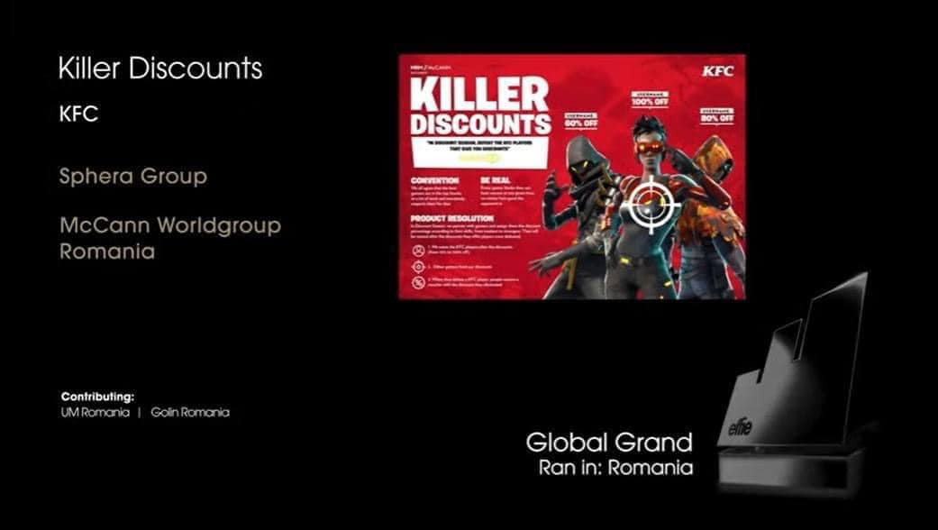 KFC a câştigat premiul internaţional Global Grand Effie. Campania, realizată de McCann Worldgroup România și UM România