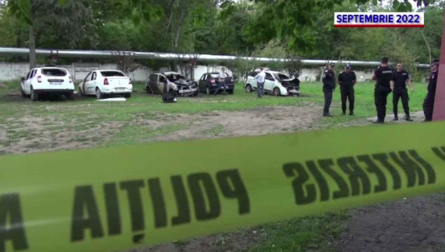 Cine este suspectul care a incendiat mașinile DGASPC Bacău. A proferat și amenințări cu moartea