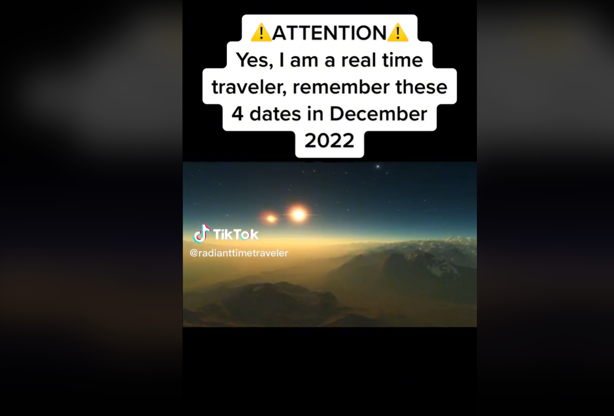 Presupusul „călător în timp” anunță că un eveniment uriaș, numit „Eliberarea”, va avea loc în câteva zile