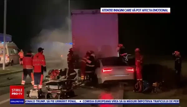 Accident teribil în Sibiu cu multiple victime. Doi tineri au murit şi alţi doi au fost grav răniţi