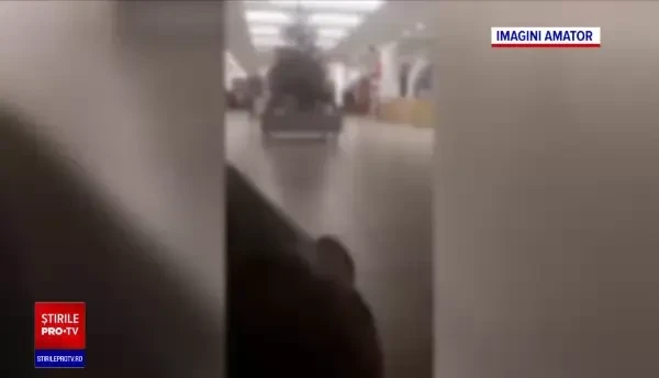 O femeie și un agent de pază s-au luat la bătaie într-un mall din Constanța. Nimeni nu a intervenit