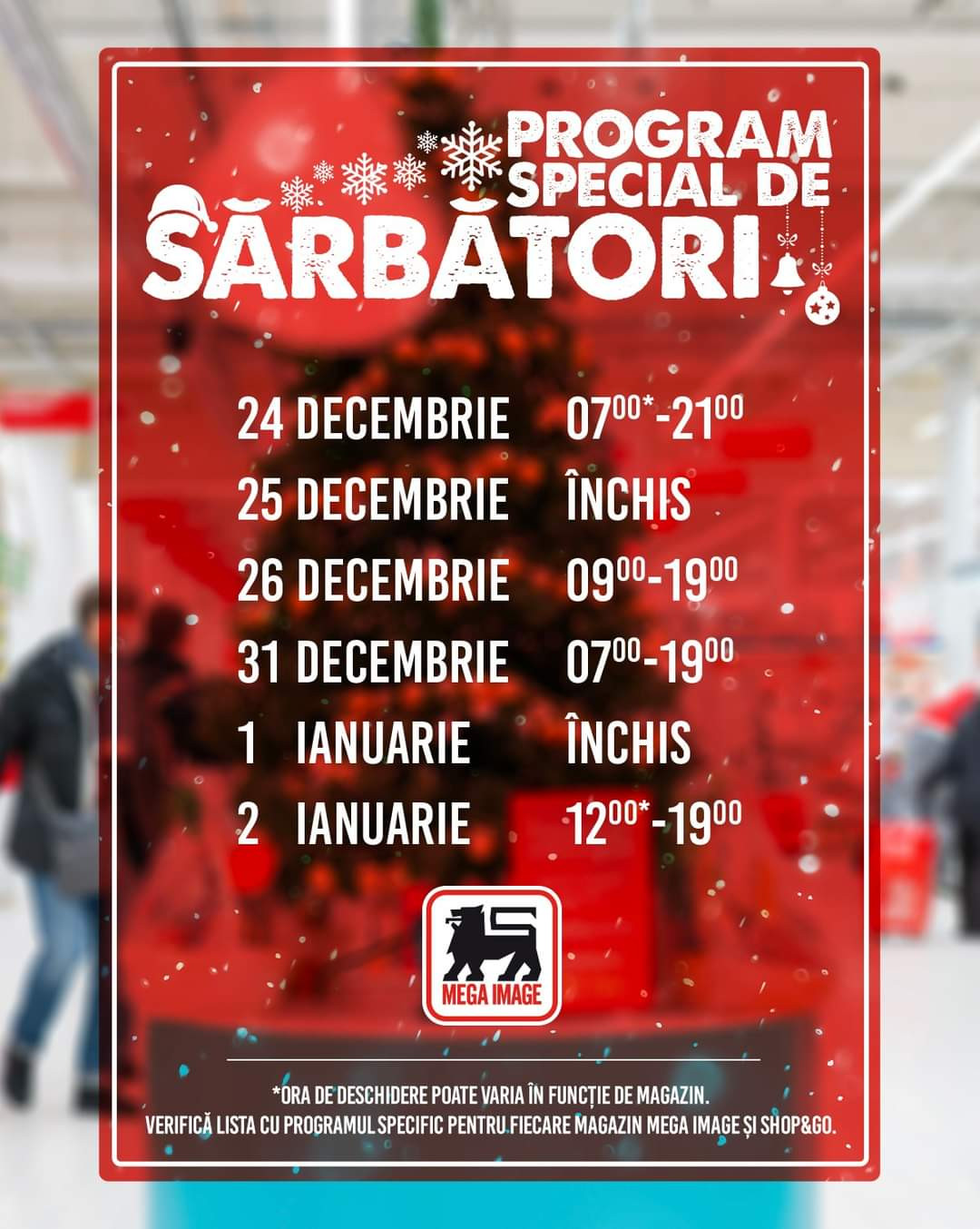 Program Mega Image de sărbători