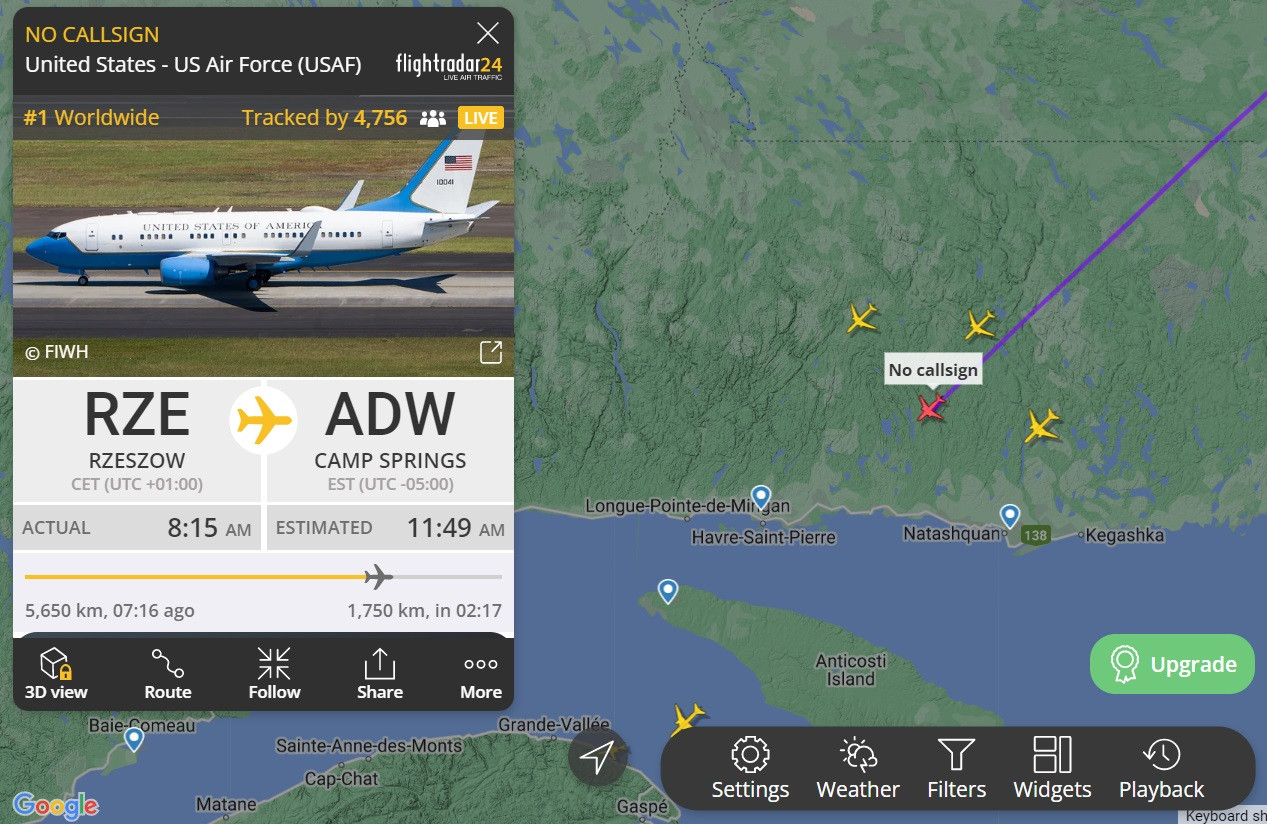 Avionul cu care merge Zelenski la Washington, cel mai urmărit din lume. Când va ateriza în SUA