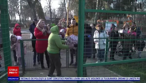 Crăciunul, sărbătorit la grădina zoologică din Ploiești. Animalele au primit deja cadourile