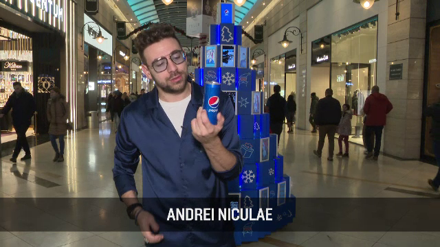 (P) Primul brad digital Pepsi, în AFI Cotroceni