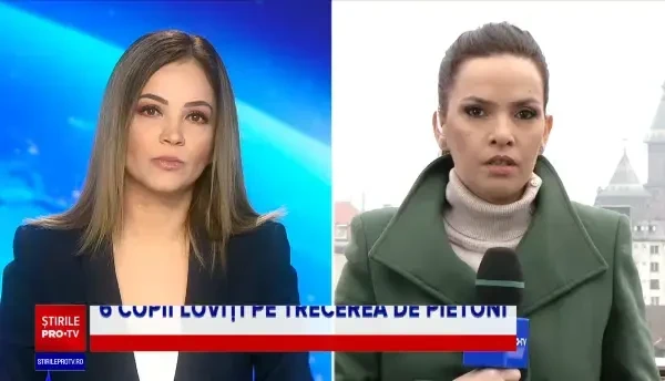 Şase copii au fost loviţi de un autoturism, pe o trecere de pietoni din Hunedoara. Unul dintre ei a murit