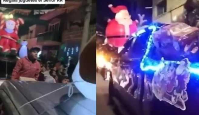 Cel mai puternic cartel de droguri din Mexic a împărțit cadouri copiilor, în timpul unei parade VIDEO