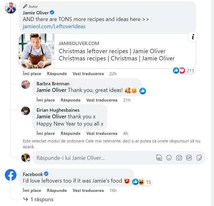 Rețeta lui Jamie Oliver