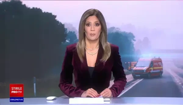 O femeie de 35 de ani a scăpat mașina de sub control și s-a răsturnat într-o râpă. Un șofer a surprins cascadoria