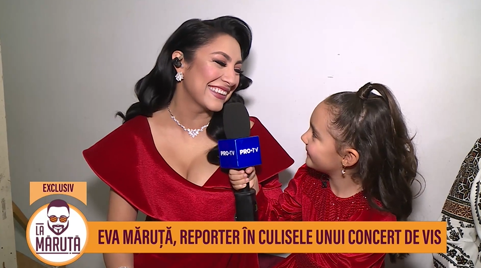 Eva Măruță, reporter în culisele concertului susținut de Andra la Opera Română. Cătălin Măruță a fost pus în dificultate