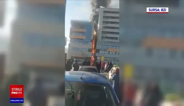 O sală de sport din Iaşi a luat foc