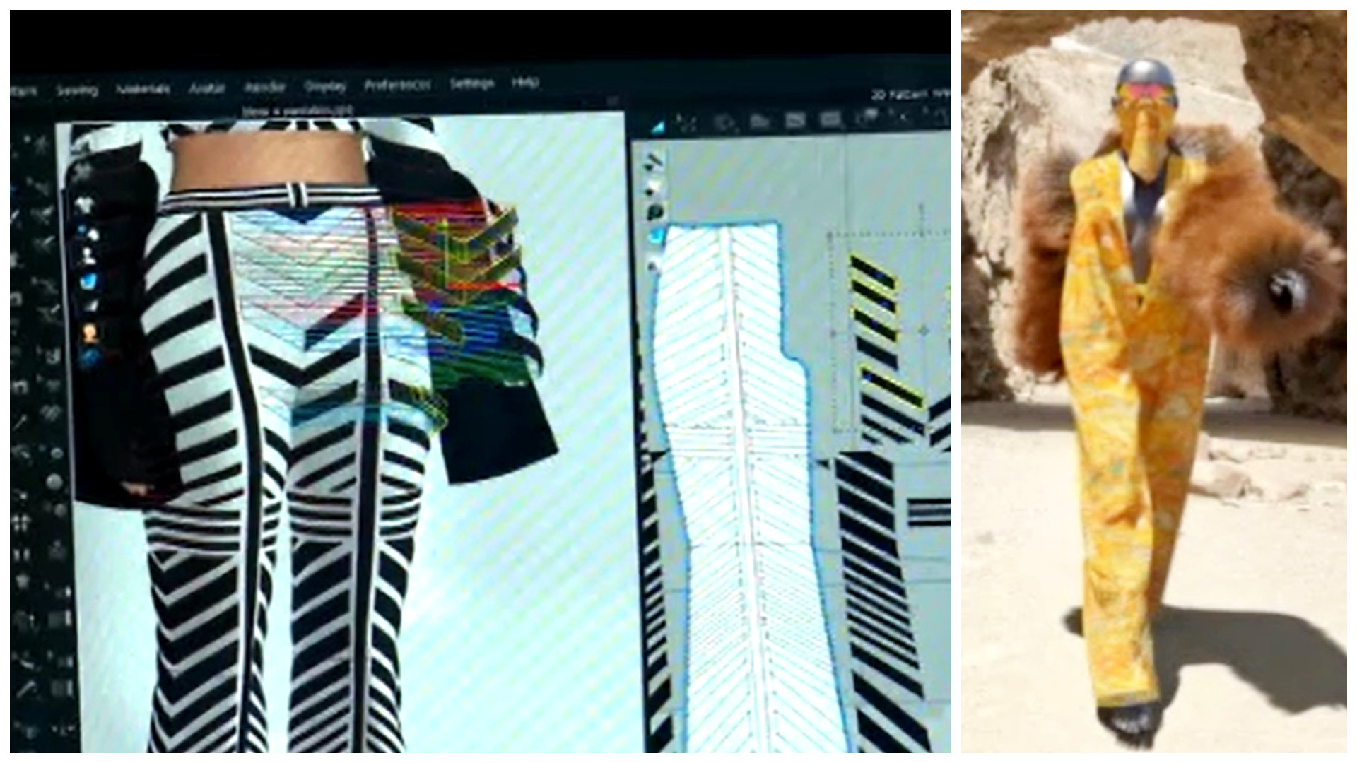 Haine create pentru personajele virtuale din jocuri și animații. Cum arată pantalonii și rochiile „cusute” digital