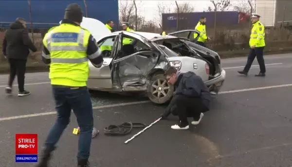 Accident grav pe DN2, în Ilfov. Un bărbat a murit, după ce a intrat într-o mașină. Concluziile polițiștilor