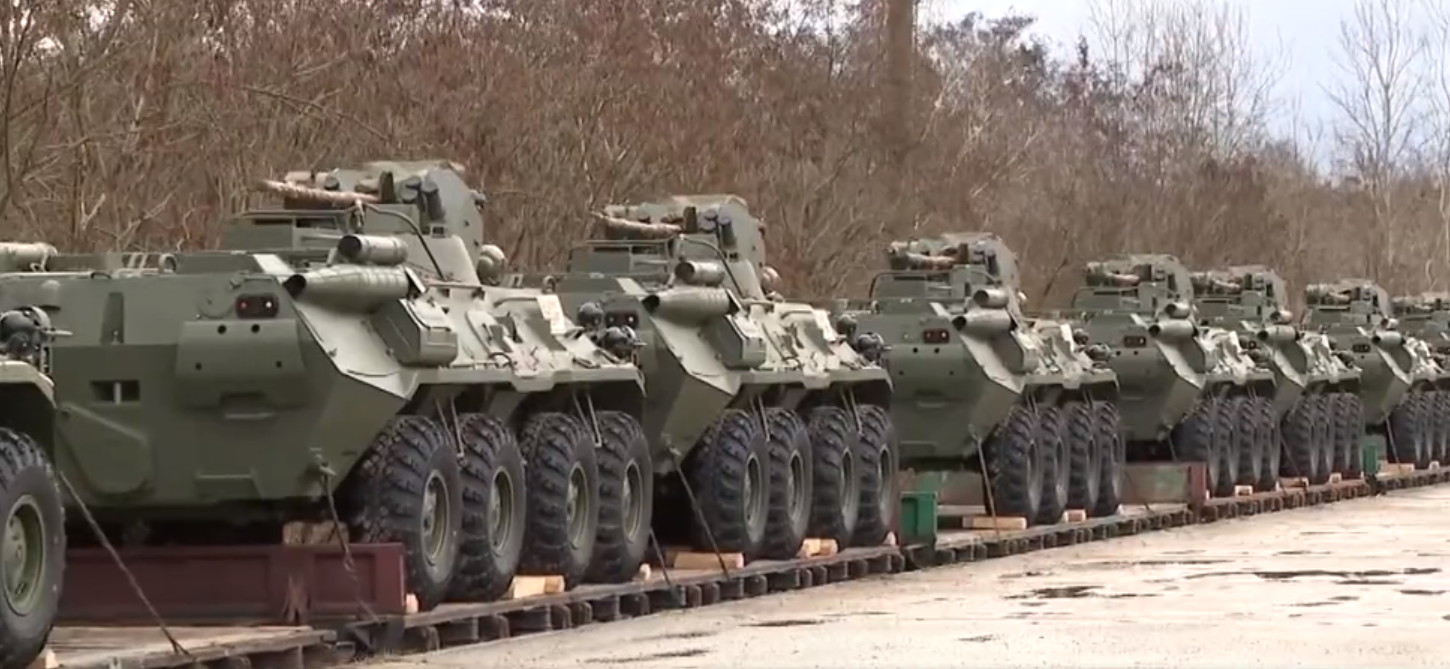 Belarus primeşte un tren cu trupe şi echipament ruseşti, în ciuda armistiţiului de Crăciun al lui Putin