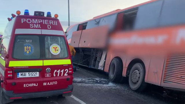 Un autocar cu 52 de pasageri s-a răsturnat, în Cluj