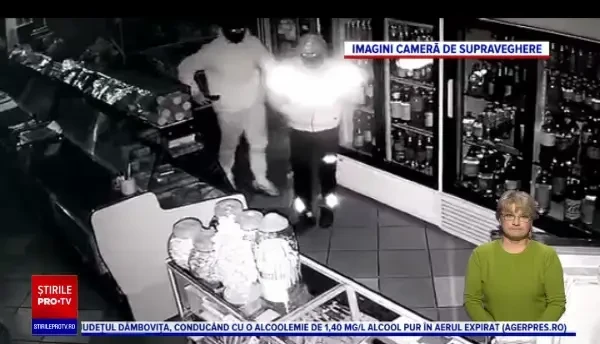 Trei indivizi au jefuit noaptea un magazin alimentar aflat la parterul unei vile din Târgovişte