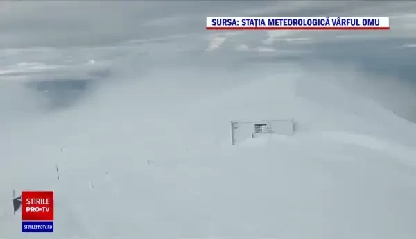 Zăpadă de aproape o jumătate de metru. Locul din România cu peisaj de iarnă veritabil