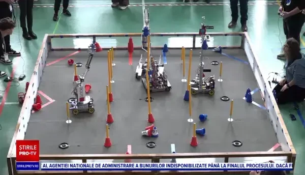 Concurs de robotică la Alba Iulia. Ce invenții au etalat elevii din opt județe