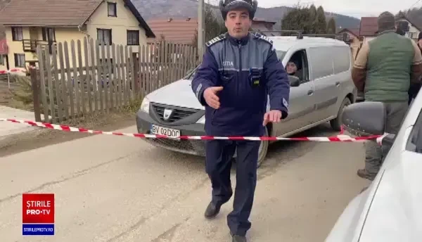 Posibil suspect al crimei din Bran, înconjurat de polițiști. Nicu și Alexandra au fost uciși la câteva luni de la căsătorie